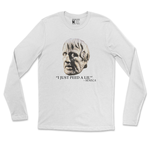 Gildan SoftStyle Long Sleeve Seneca Pee in White