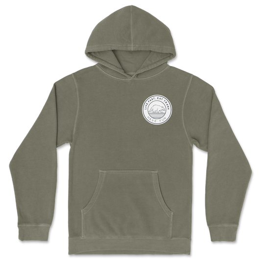 Independent Clothing Co. Hoodie Raccoon Logo  in Olive