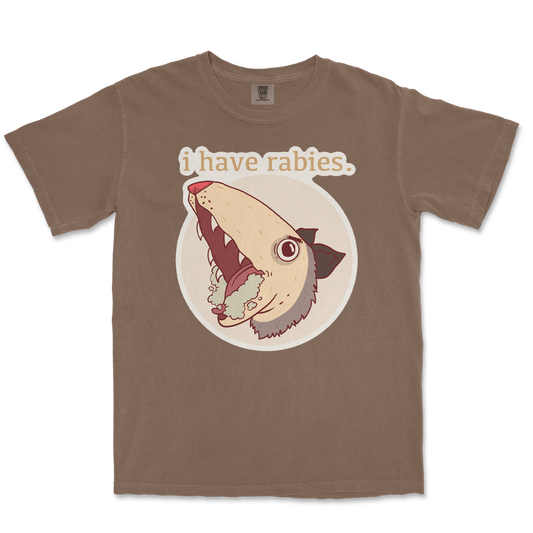 Comfort Colors T-Shirt I Have Rabies in Espresso