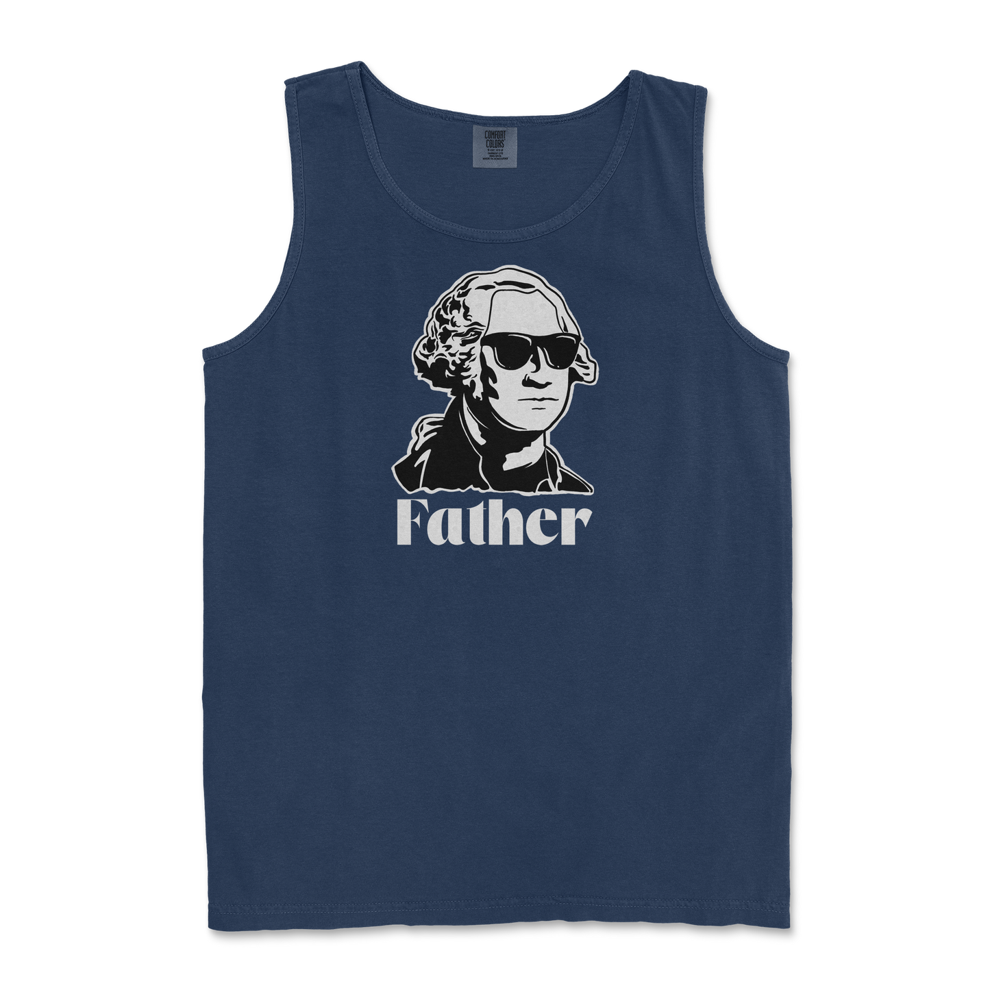 Comfort Colors Tank Top Father  in True-Navy