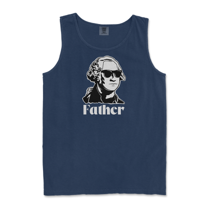 Comfort Colors Tank Top Father  in True-Navy