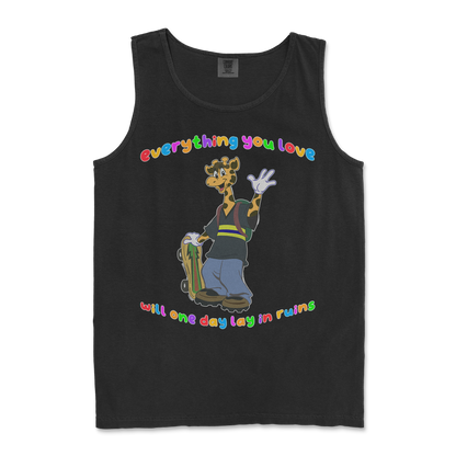 Comfort Colors Tank Top Jerry the Giraffe in Black