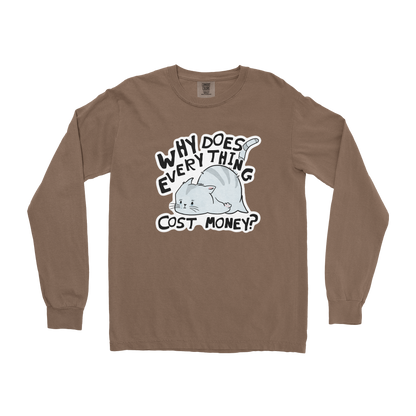 Comfort Colors Long Sleeve Broke Cat in Espresso