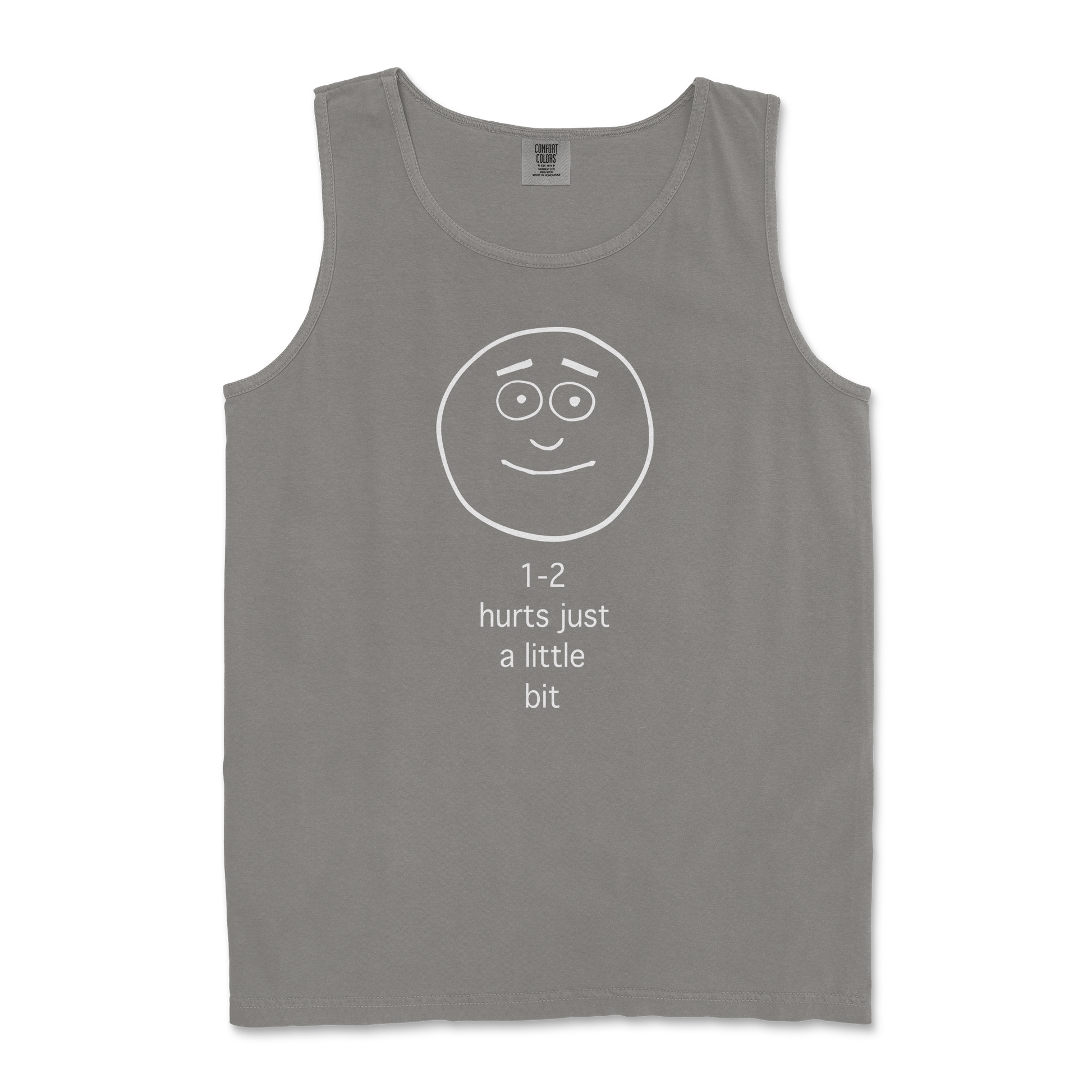 Comfort Colors Tank Top Hurts A Little Bit in Grey