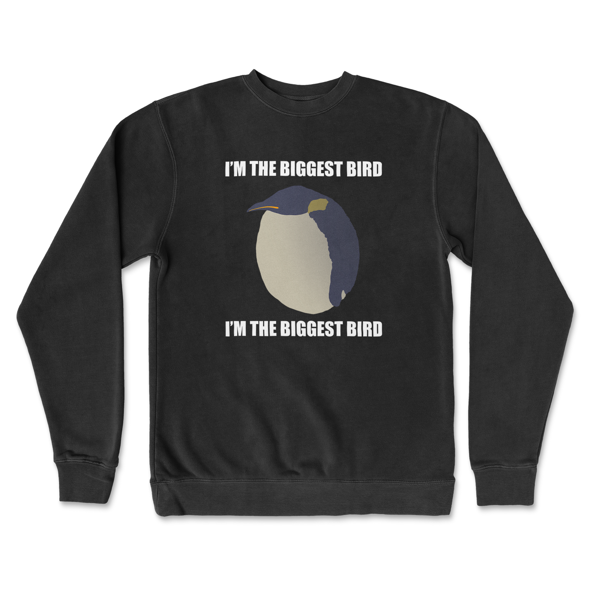 Independent Clothing Co. Crew Neck I Am The Biggets Bird in Black