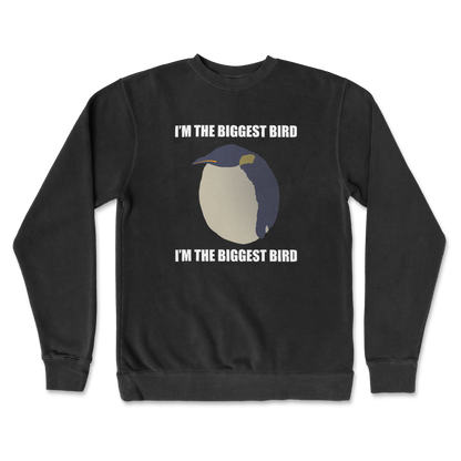 Independent Clothing Co. Crew Neck I Am The Biggets Bird in Black