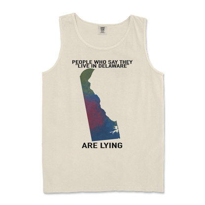 Comfort Colors Tank Top Delaware Doesnt Exist in Ivory