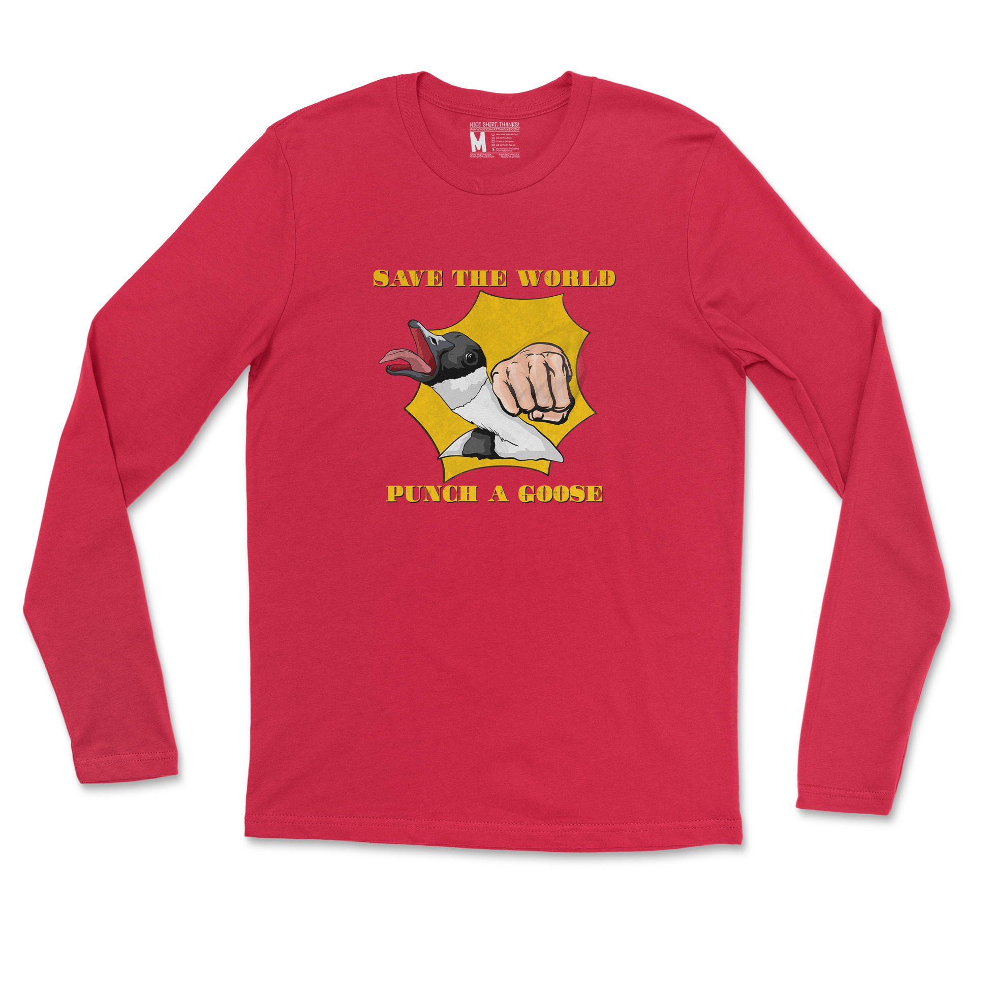 Gildan SoftStyle Long Sleeve in Red