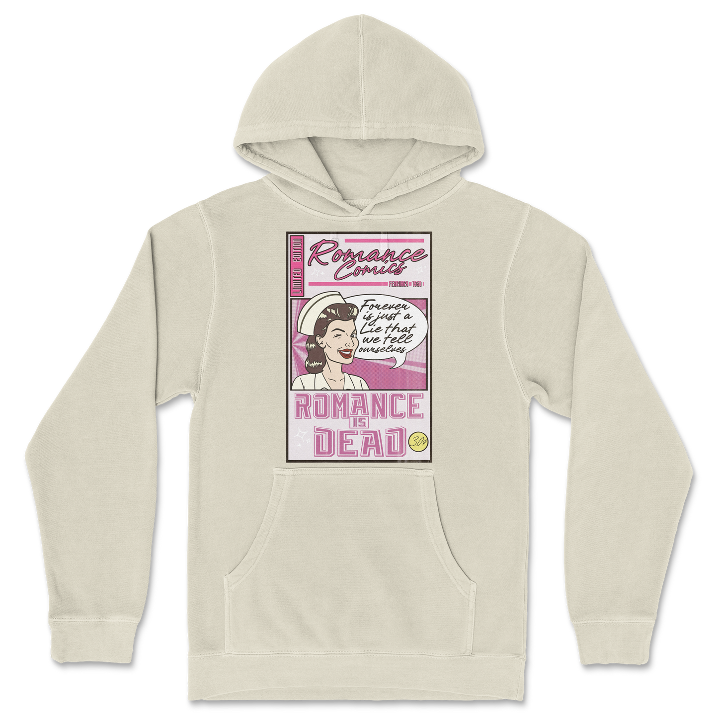 Independent Clothing Co. Hoodie Romance is Dead in Ivory