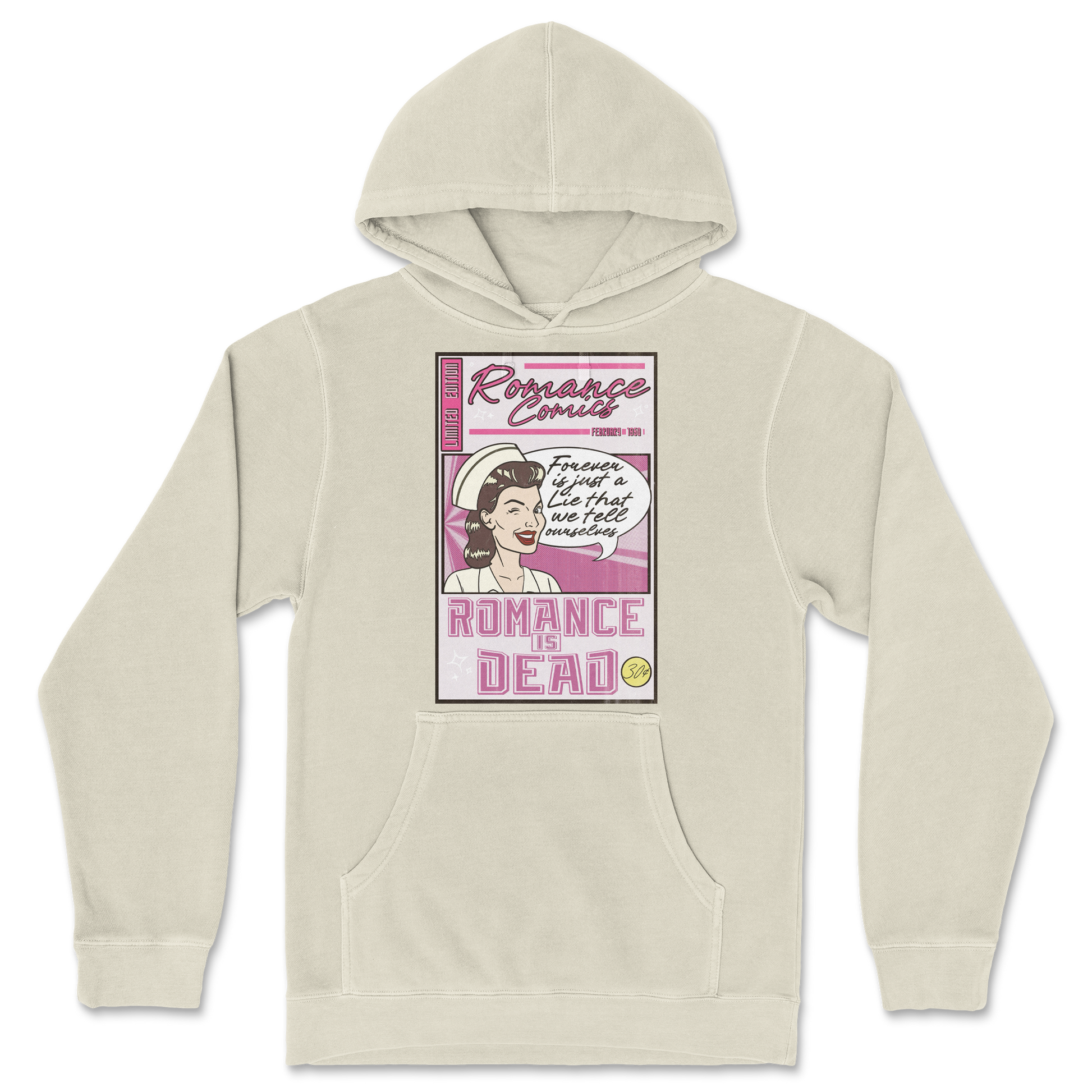 Independent Clothing Co. Hoodie Romance is Dead in Ivory