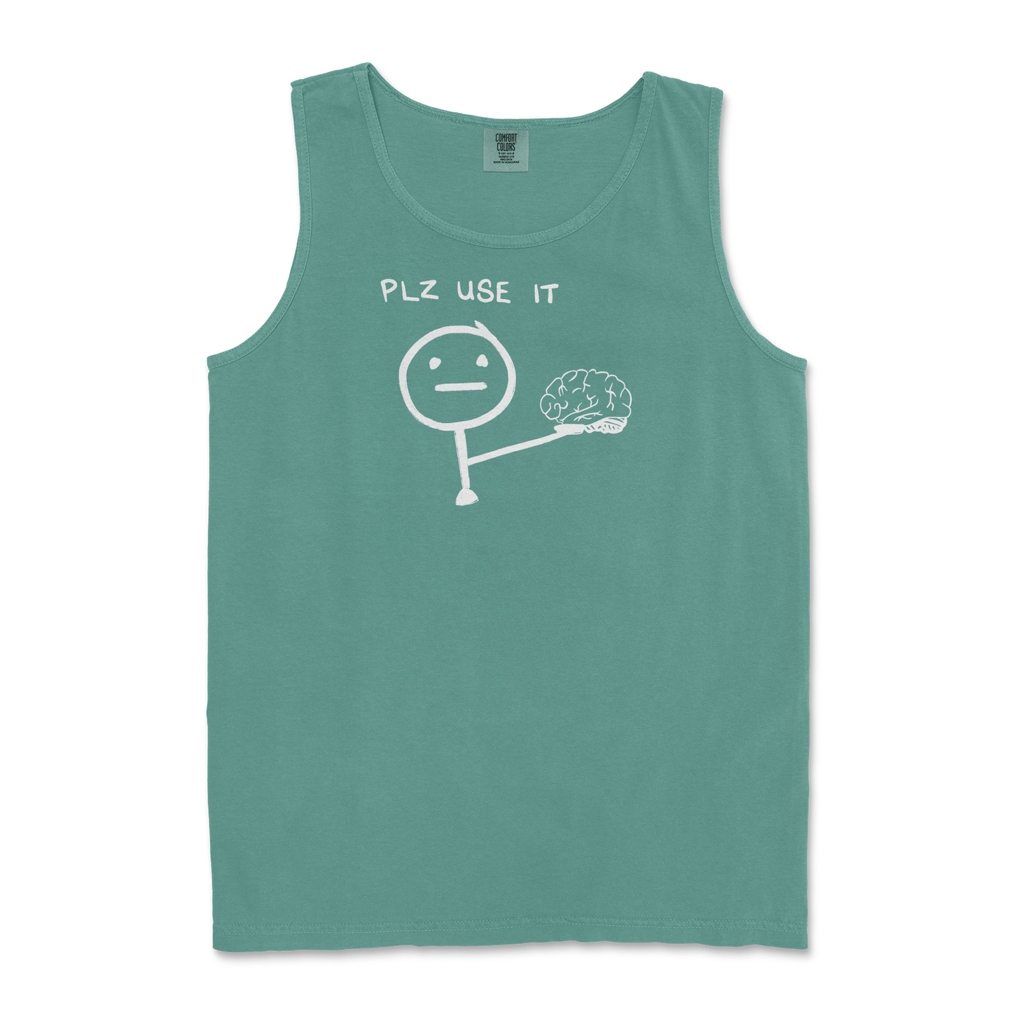 Comfort Colors Tank Top Plz Use It in Light-Green