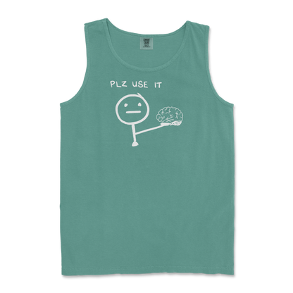 Comfort Colors Tank Top Plz Use It in Light-Green