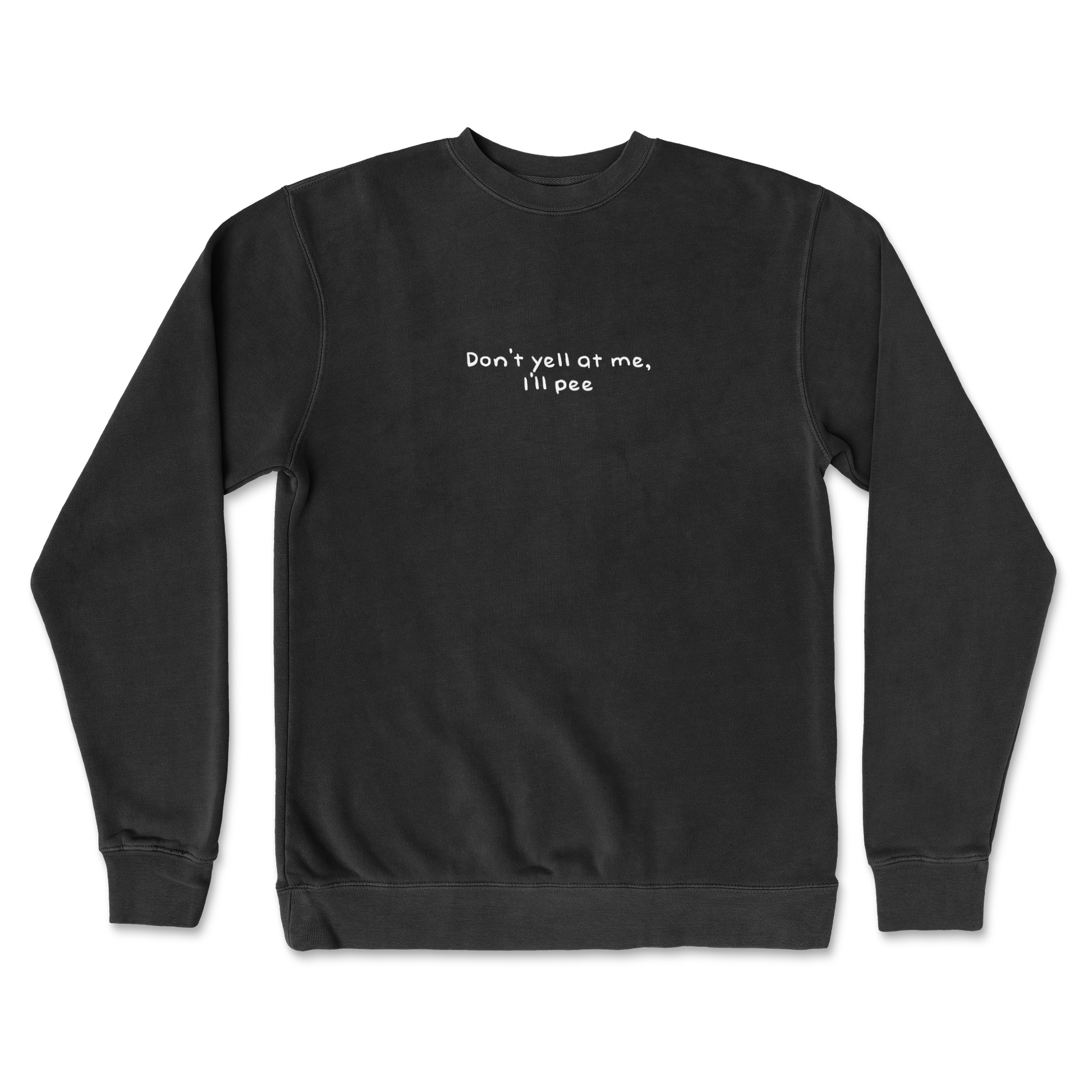 Independent Clothing Co. Crew Neck Dont Yell in Black