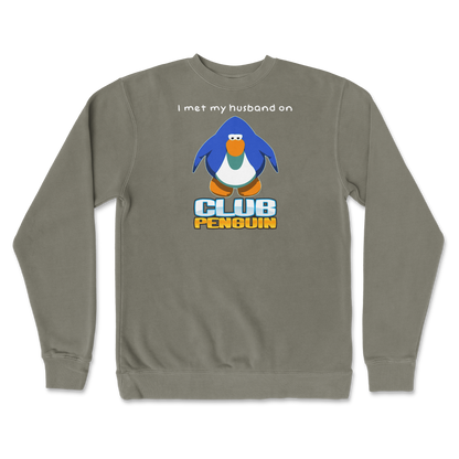 Independent Clothing Co. Crew Neck Club Penguin Husband  in Army