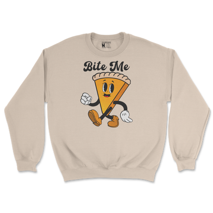 Gildan SoftStyle Crew Neck Bite Me  in Sand