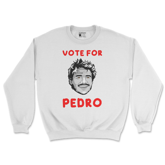 Gildan SoftStyle Crew Neck Vote For Pedro in White