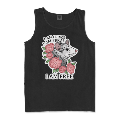 Comfort Colors Tank Top I Am Cringe  in Black