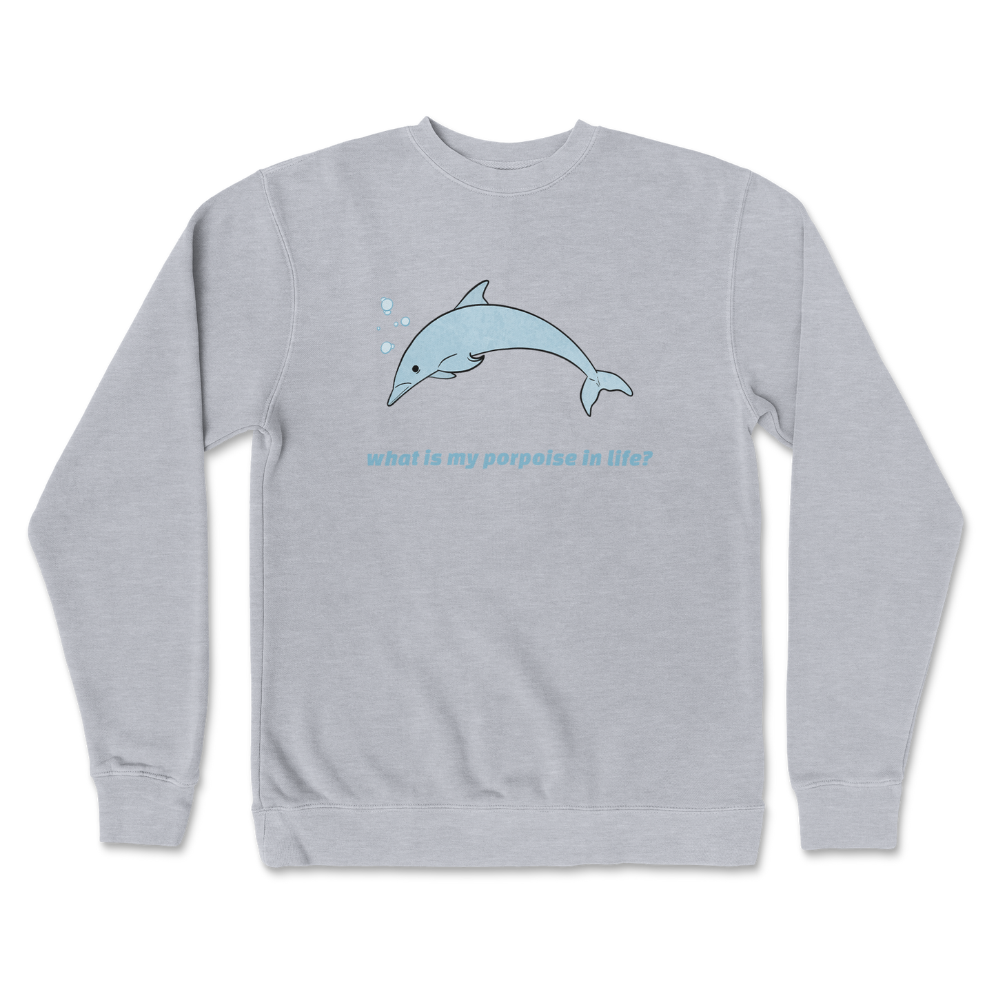 Independent Clothing Co. Crew Neck Porpoise in GreyHeather