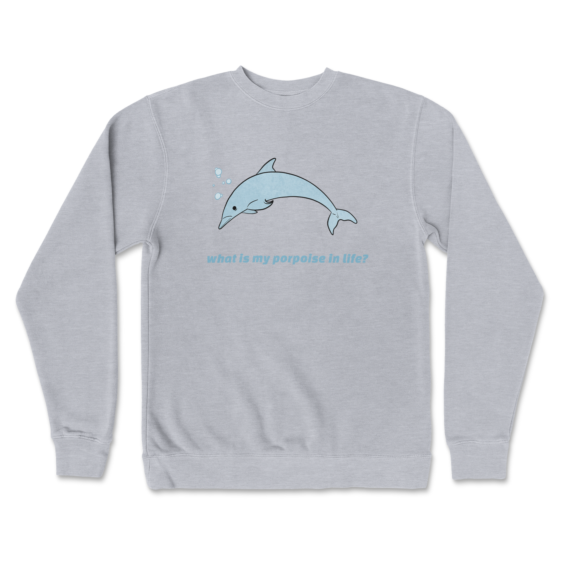 Independent Clothing Co. Crew Neck Porpoise in GreyHeather