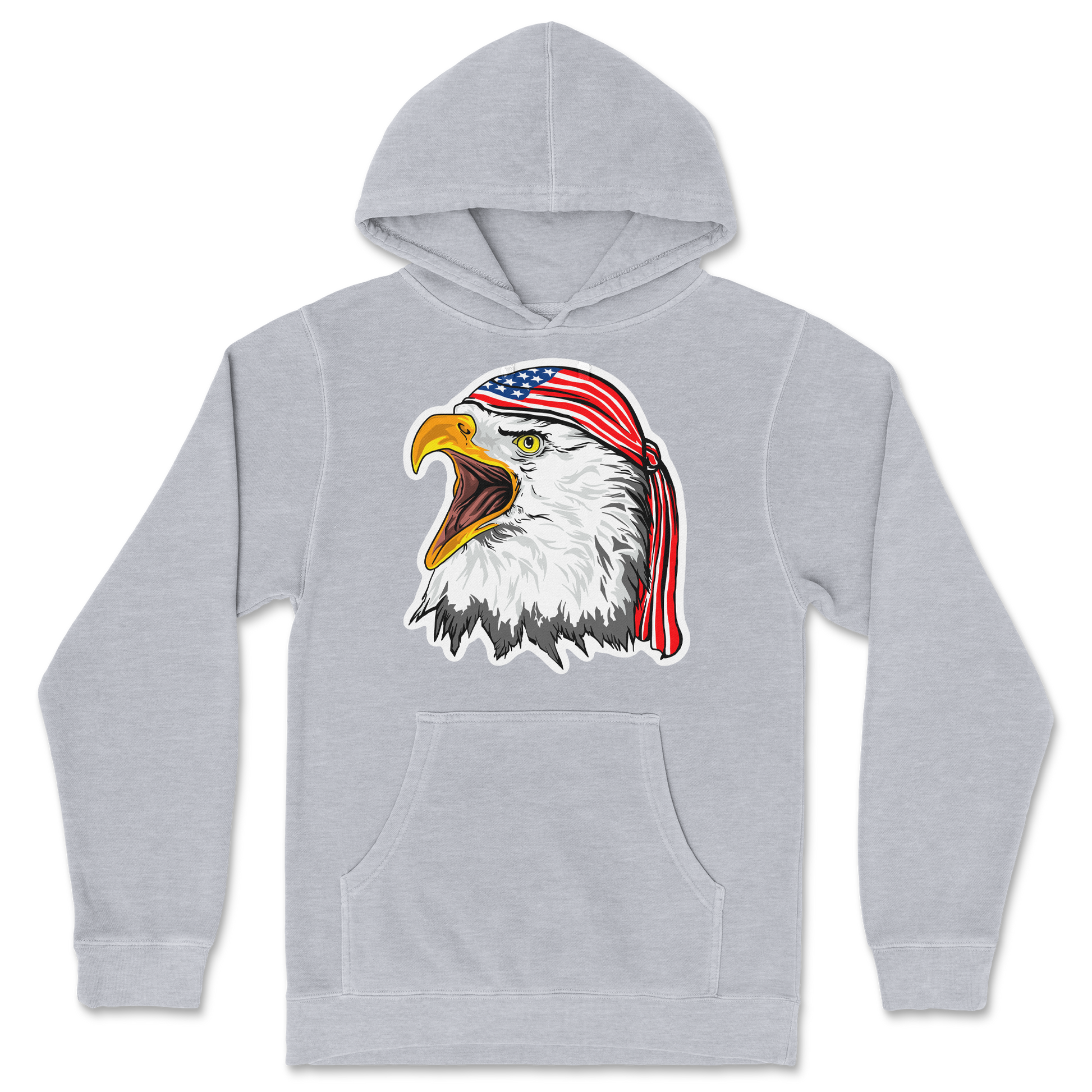 Independent Clothing Co. Hoodie Freedom Eagle in Grey Heather