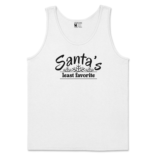 Gildan SoftStyle Tank Top Santa's Least Favorite  in White