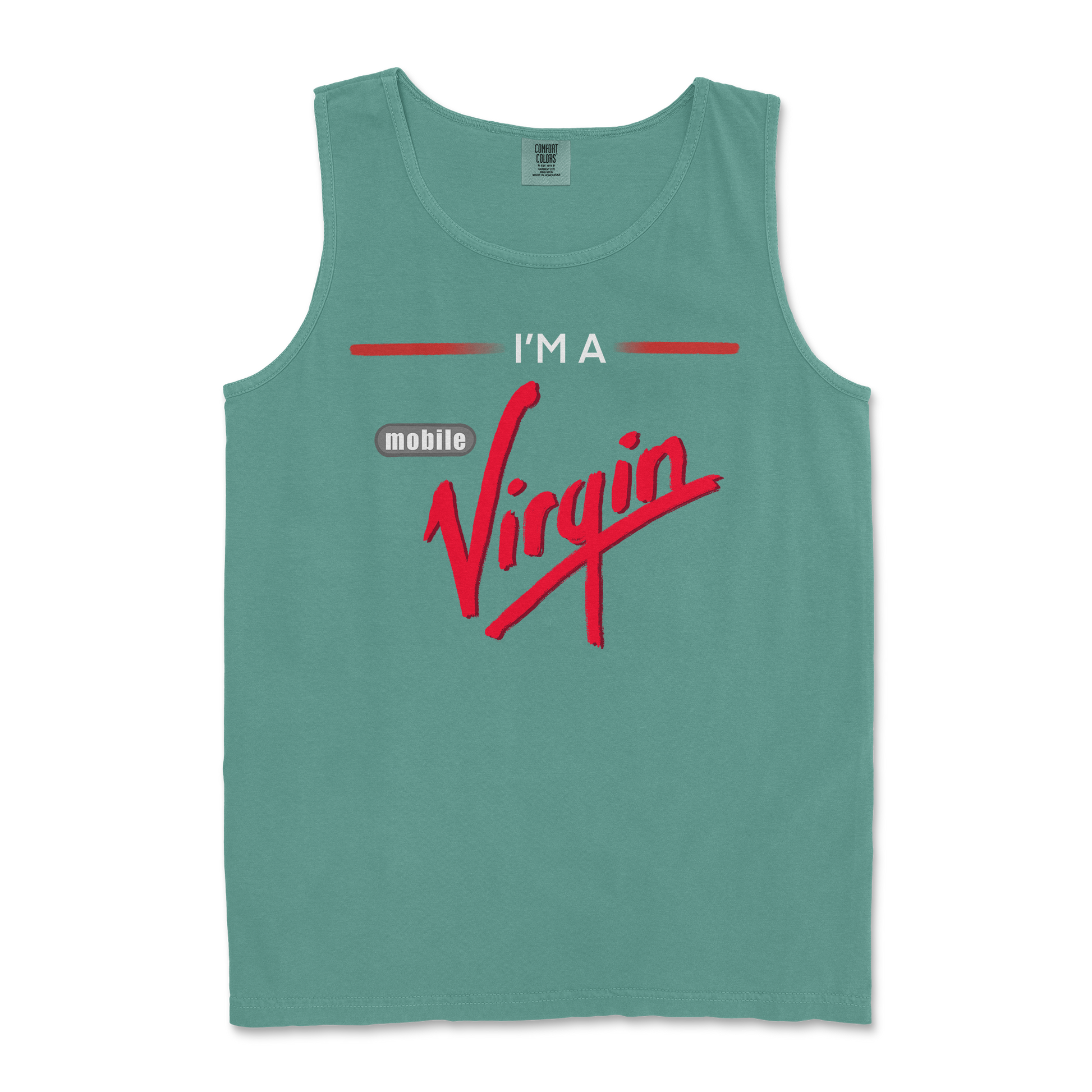 Comfort Colors Tank Top Mobile Virgin in LightGreen