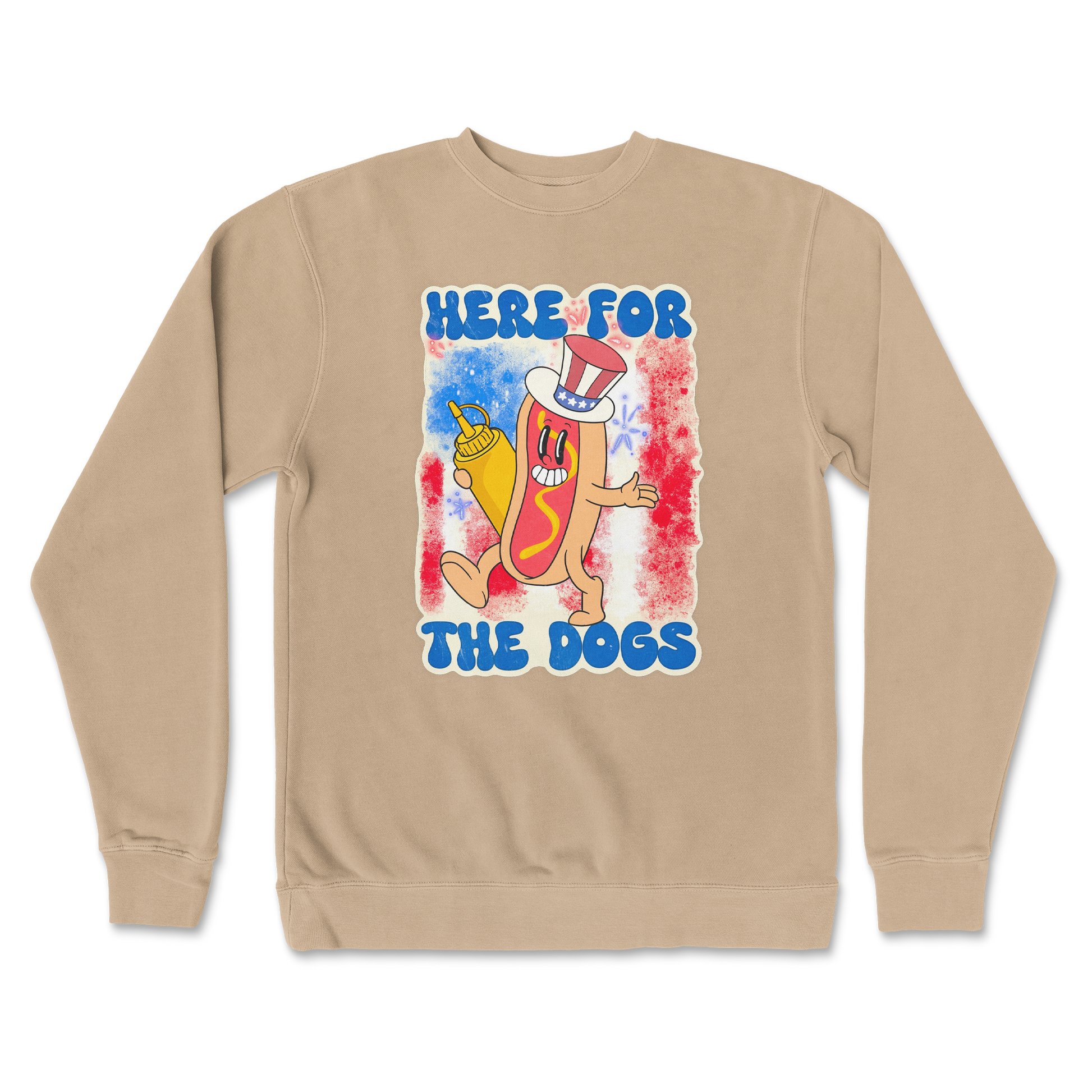 Independent Clothing Co. Crew Neck Hot Dog in Sandstone