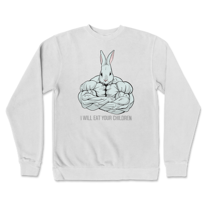 Independent Clothing Co. Crew Neck Scary Rabbit in White