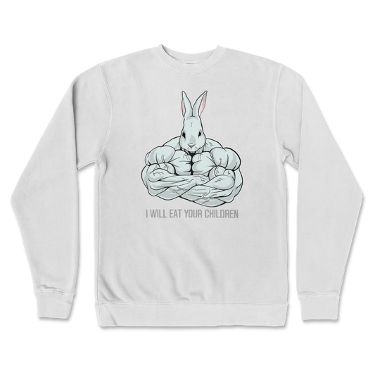 Independent Clothing Co. Crew Neck Scary Rabbit in White