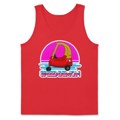 The Nice Shirt Tank Top Speed Demon  in Red