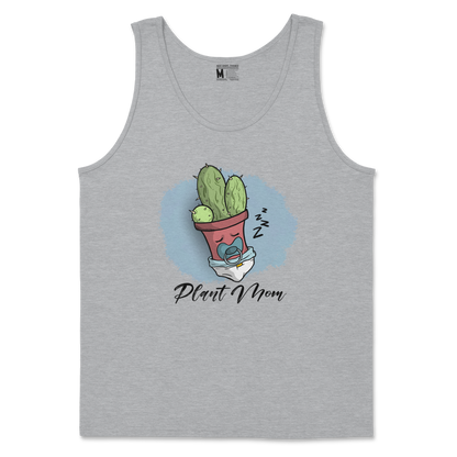 Gildan SoftStyle Tank Top Plant Mom 2 in Sports Grey