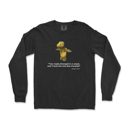 Comfort Colors Long Sleeve Robert Frost Quote in Black