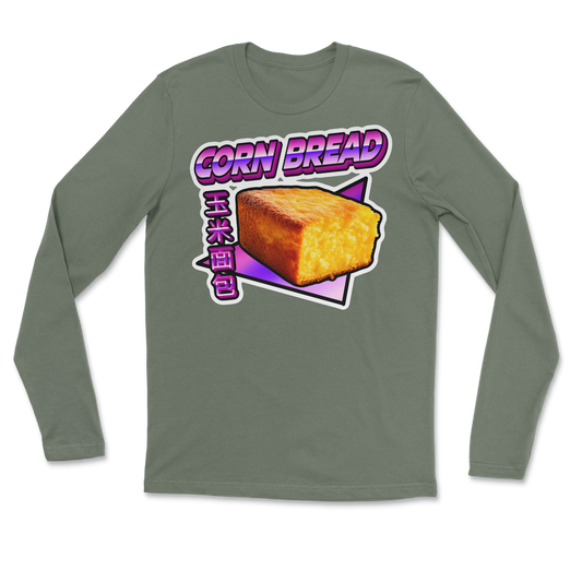 The Nice Shirt Long Sleeve Corn Bread  in Military-Green