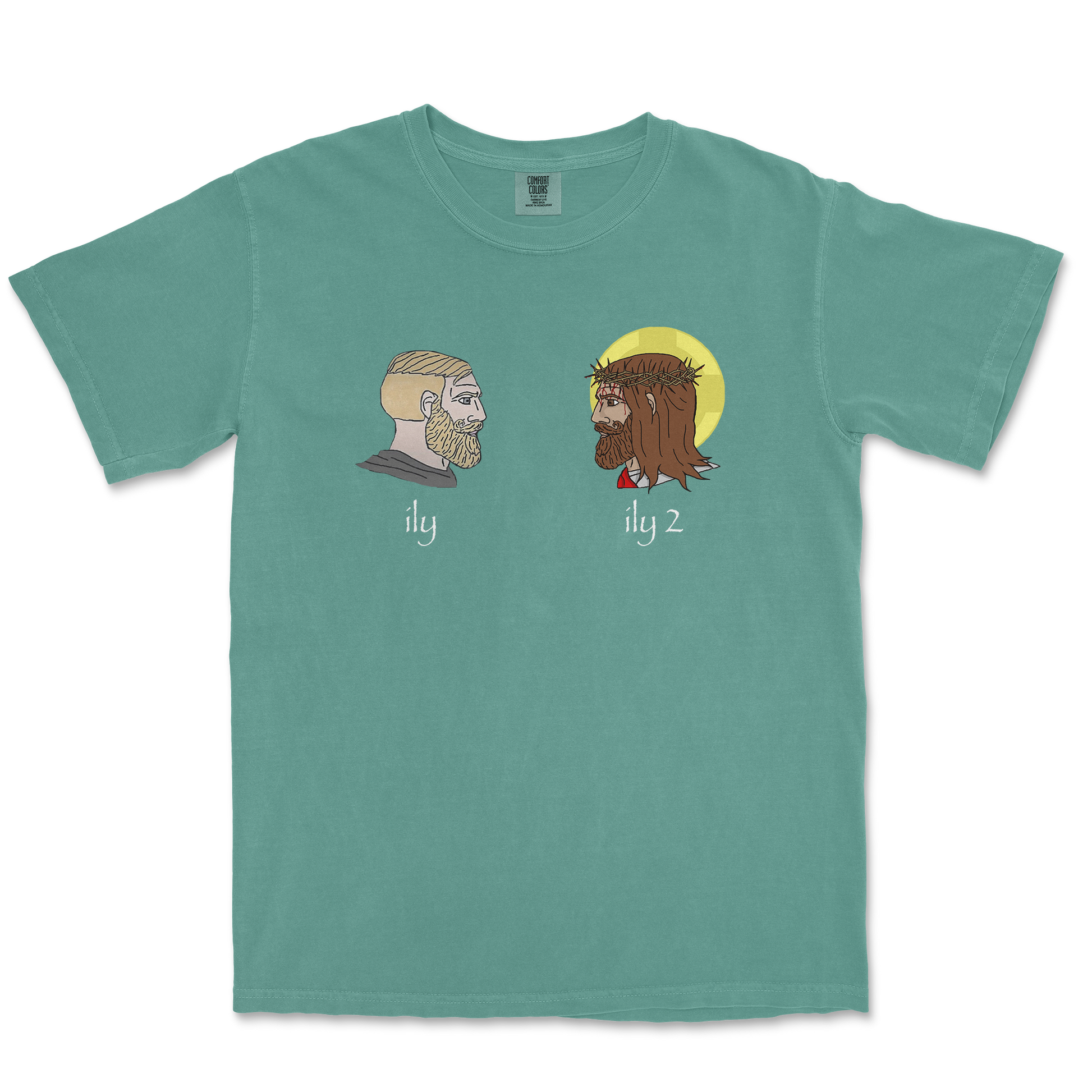 Comfort Colors T-Shirt ILY in LightGreen