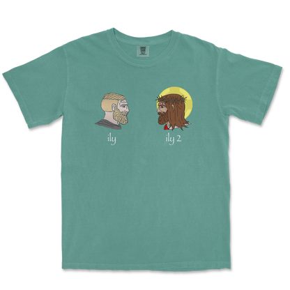 Comfort Colors T-Shirt ILY in LightGreen