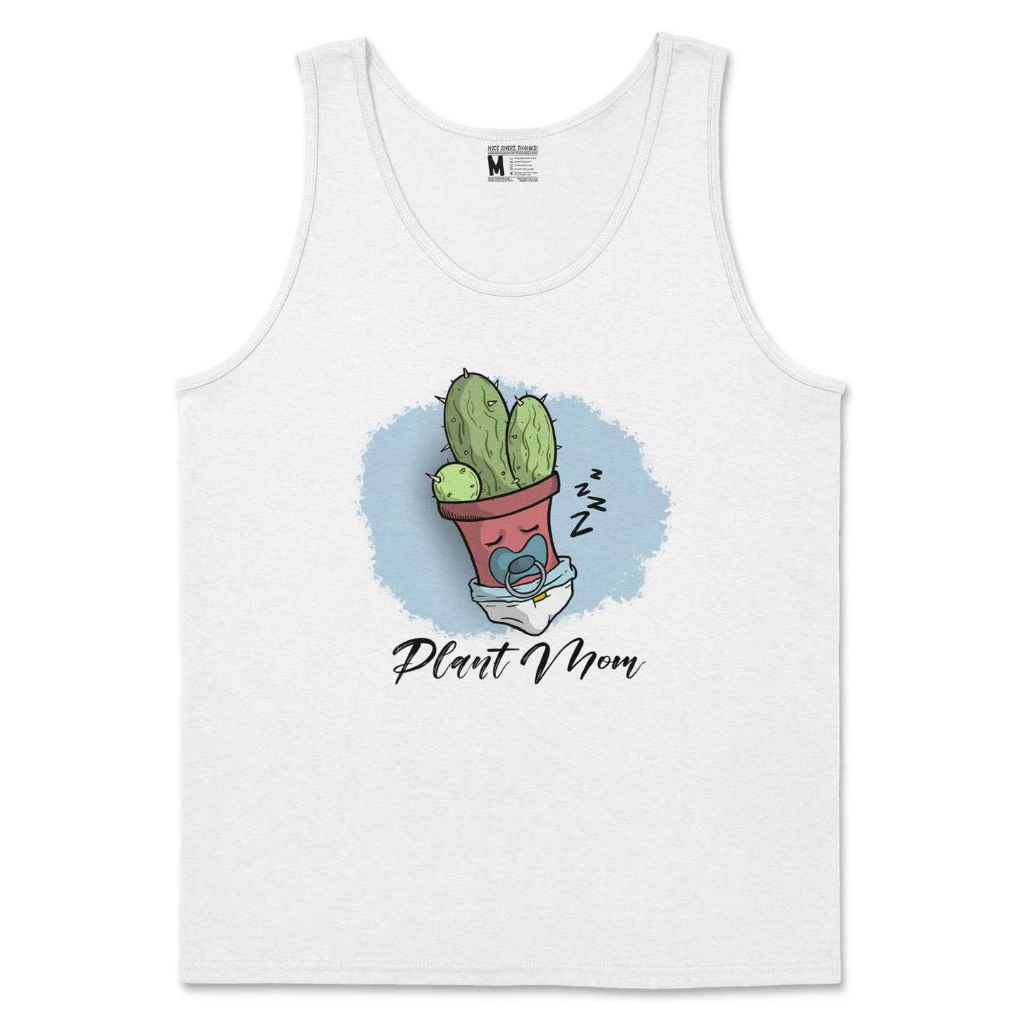 Gildan SoftStyle Tank Top Plant Mom 2 in White