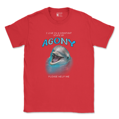 Gildan SoftStyle T-Shirt Agony Dolphin in Red