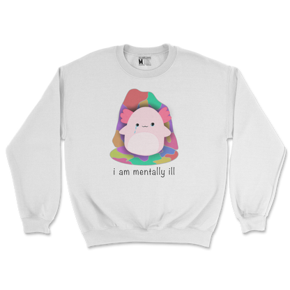 Gildan SoftStyle Crew Neck Mentally Ill and Squishy in White