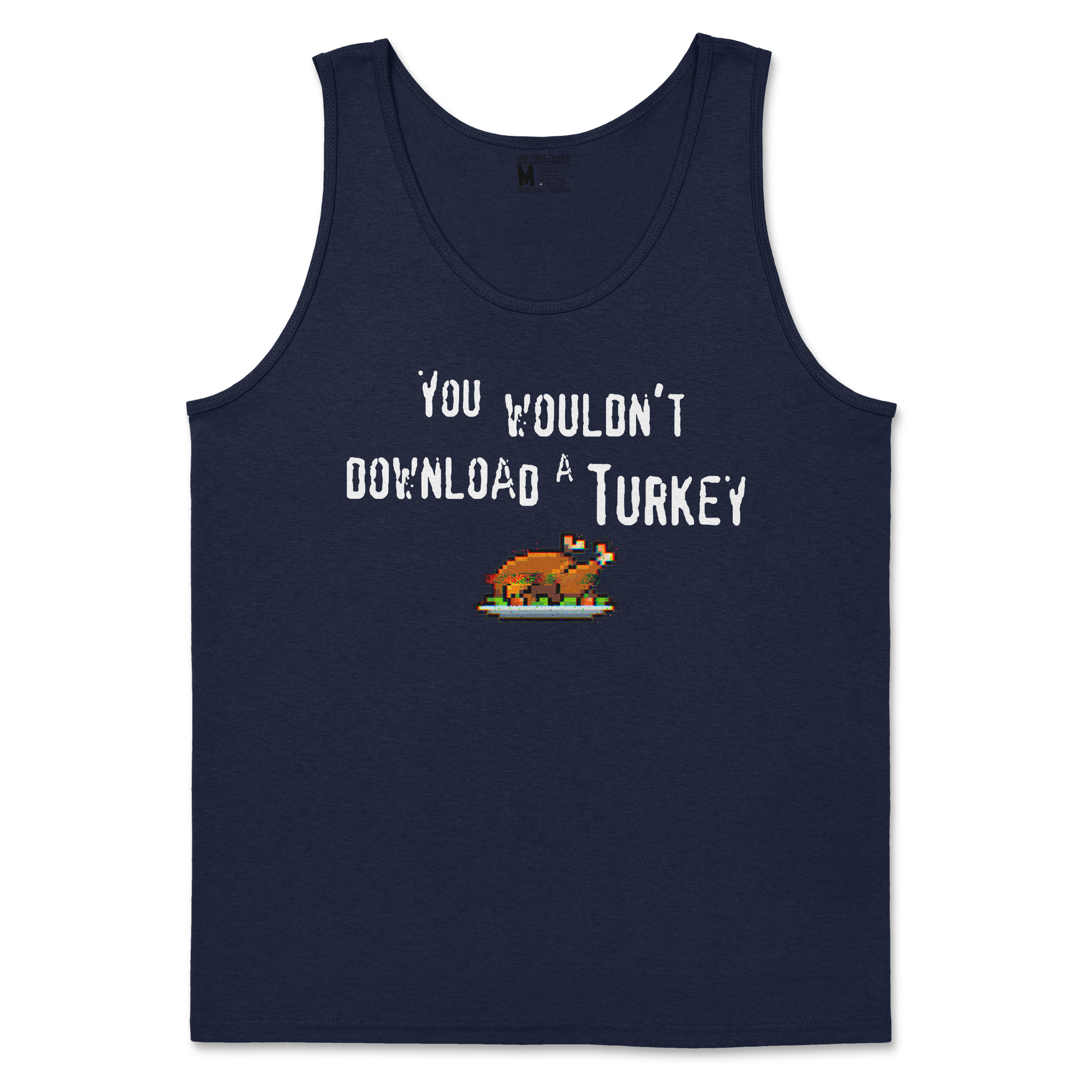 Gildan SoftStyle Tank Top Downloadable Turkey  in Navy