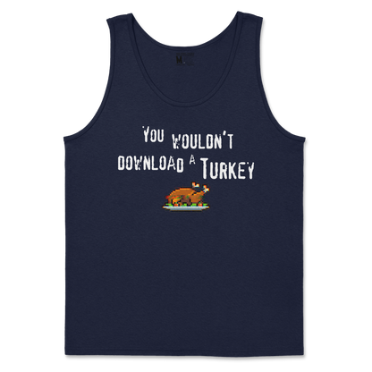 Gildan SoftStyle Tank Top Downloadable Turkey  in Navy