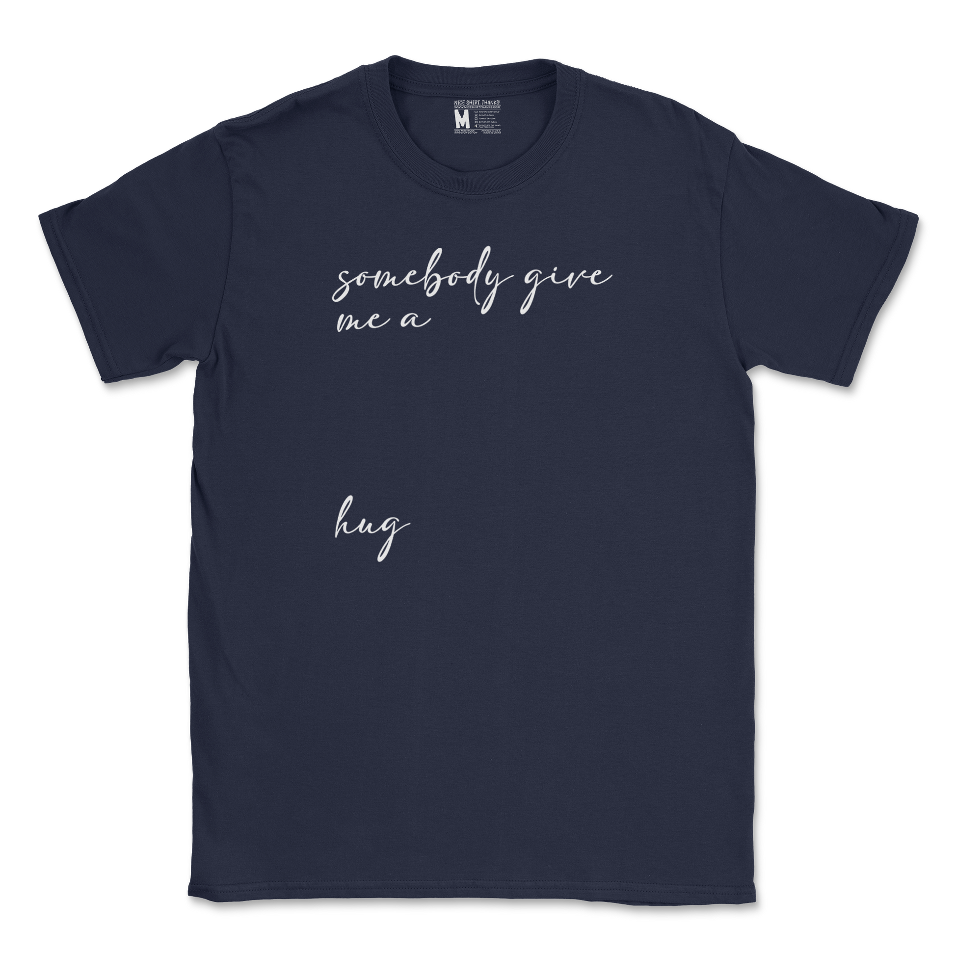 Gildan SoftStyle T-Shirt Hug Me in Navy