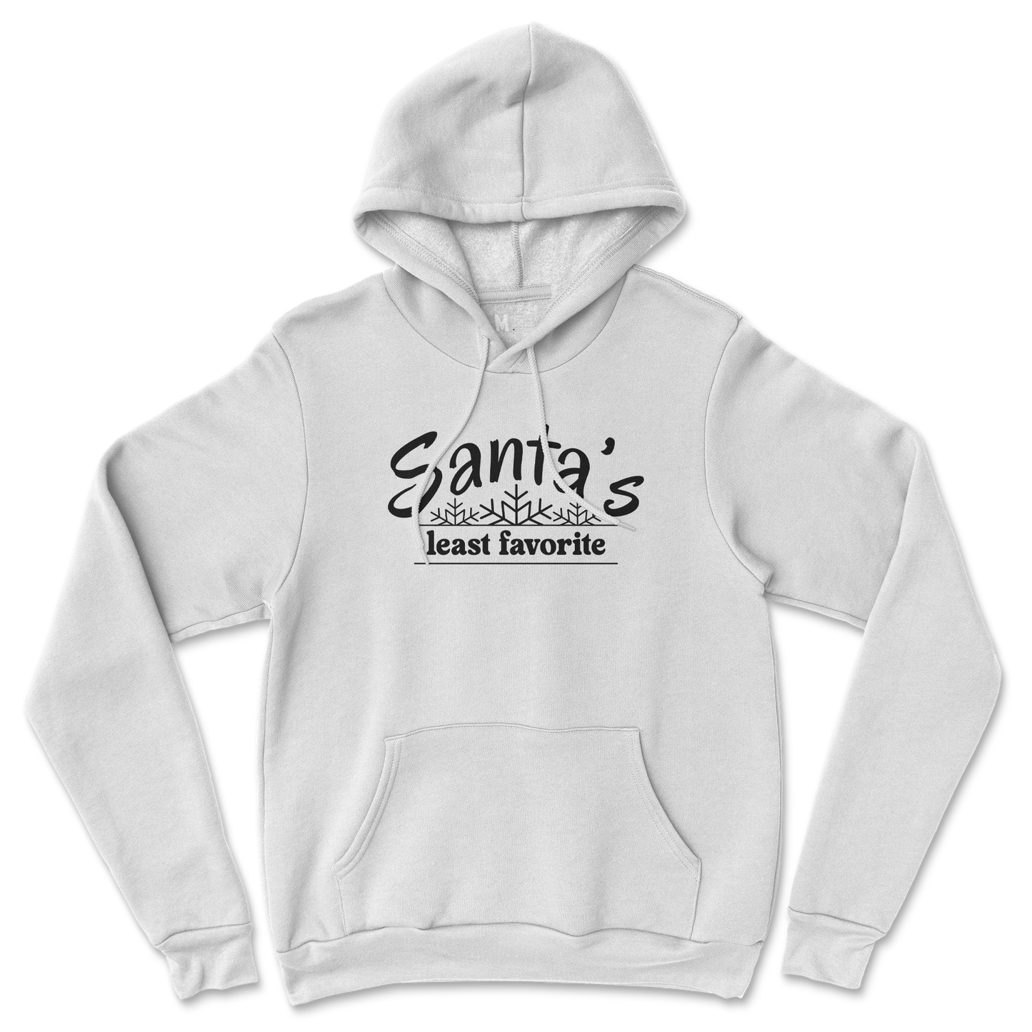 Gildan SoftStyle Hoodie Santa's Least Favorite  in White