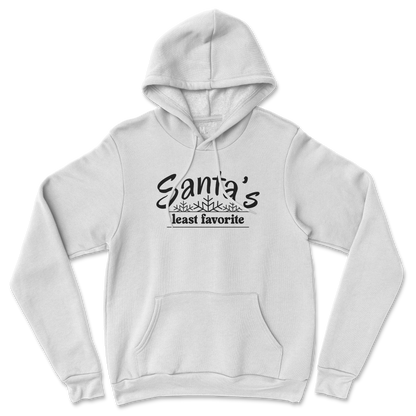 Gildan SoftStyle Hoodie Santa's Least Favorite  in White