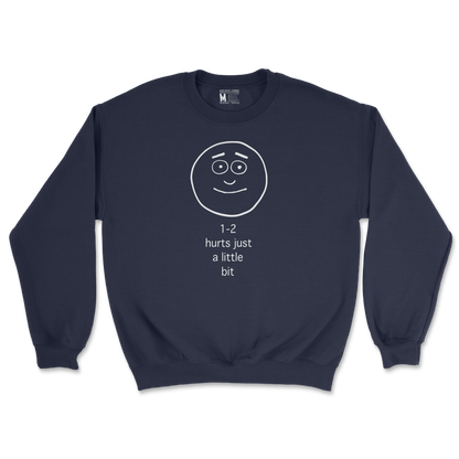 Gildan SoftStyle Crew Neck Hurts A Little Bit in Navy