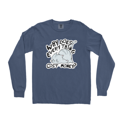 Comfort Colors Long Sleeve Broke Cat in Midnight