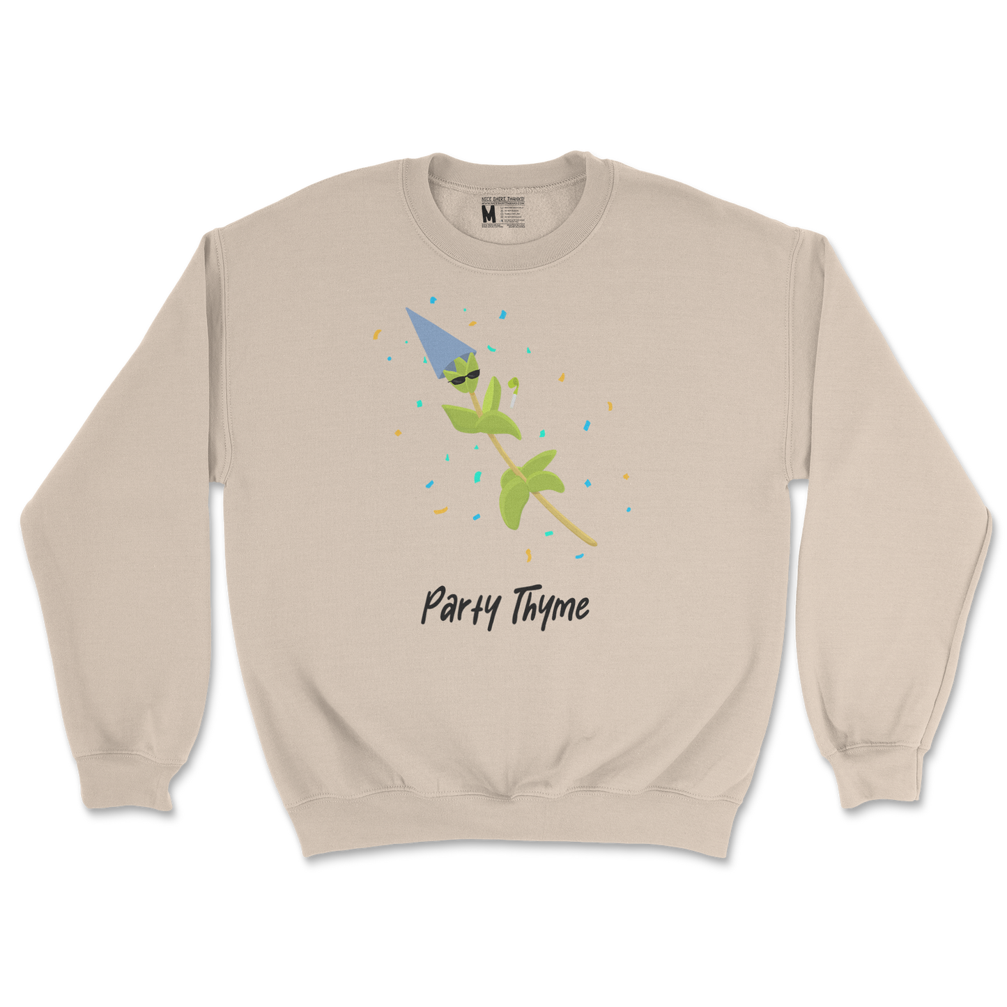 Gildan SoftStyle Crew Neck Party Thyme in Sand