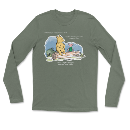 The Nice Shirt Long Sleeve Winnie the Pooh  in Military-Green