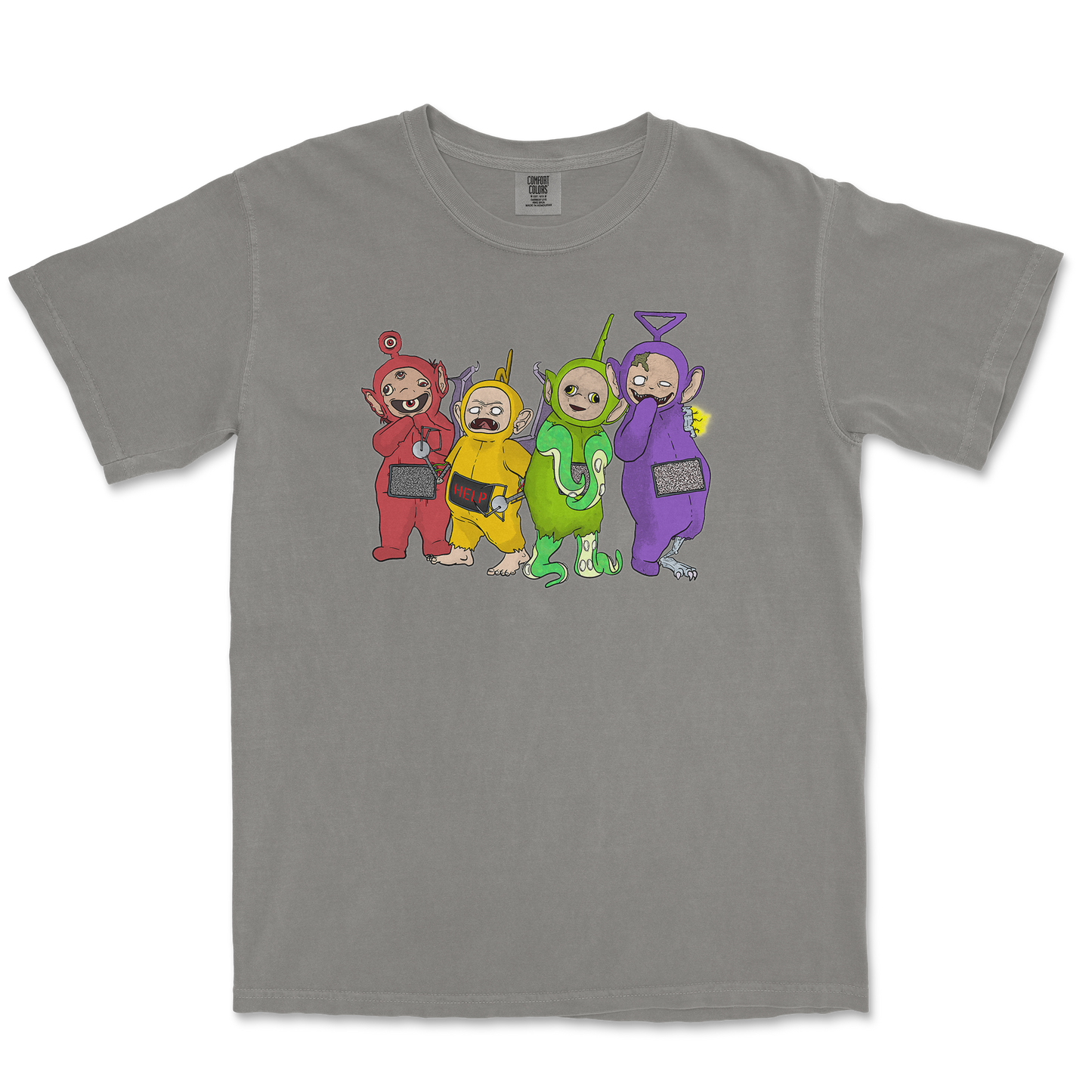 Comfort Colors T-Shirt Telatubbies in Grey