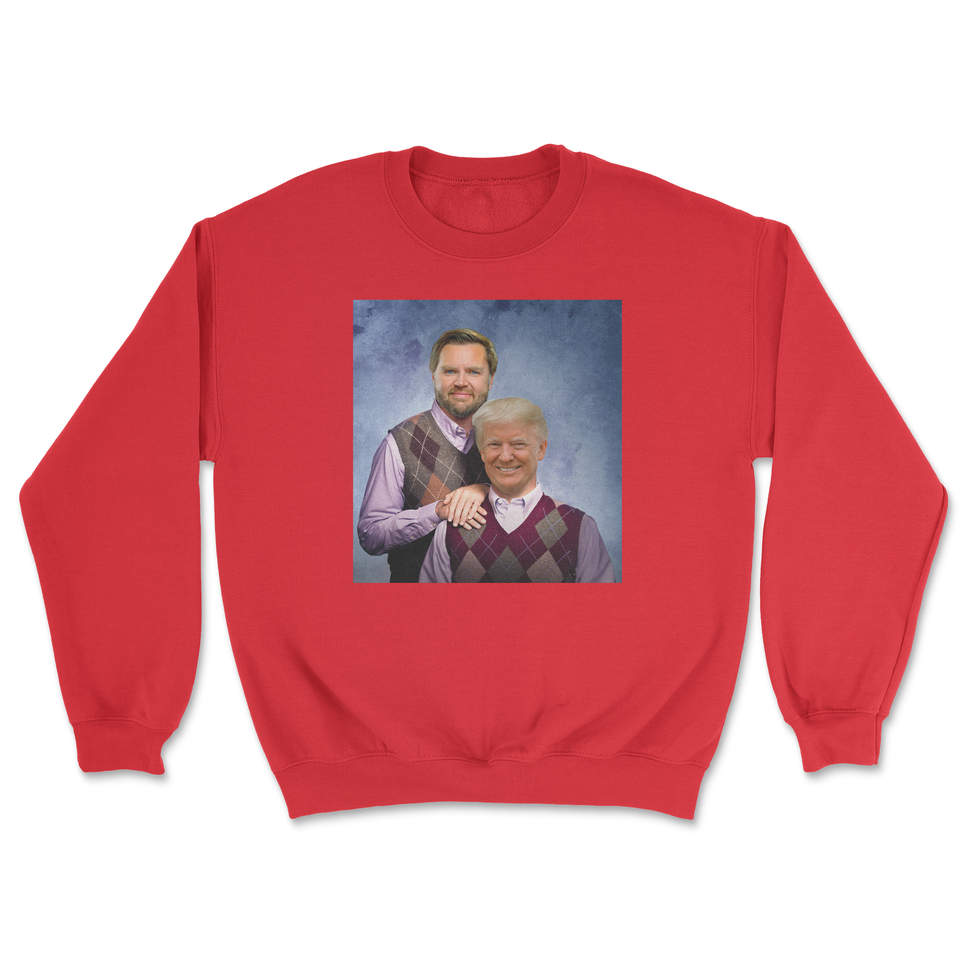 The Nice Shirt Crew Neck Step Brothers  in Red