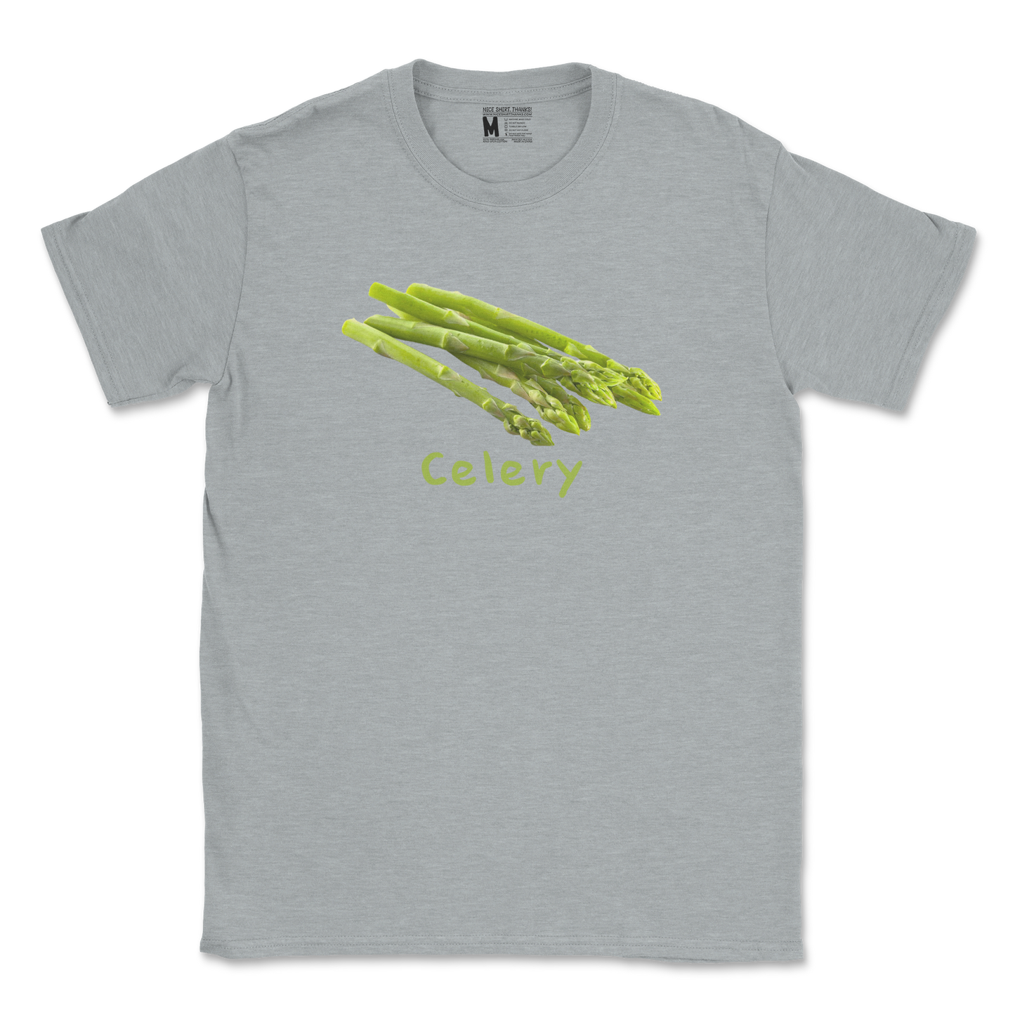 Gildan SoftStyle T-Shirt Celery in Sports Grey